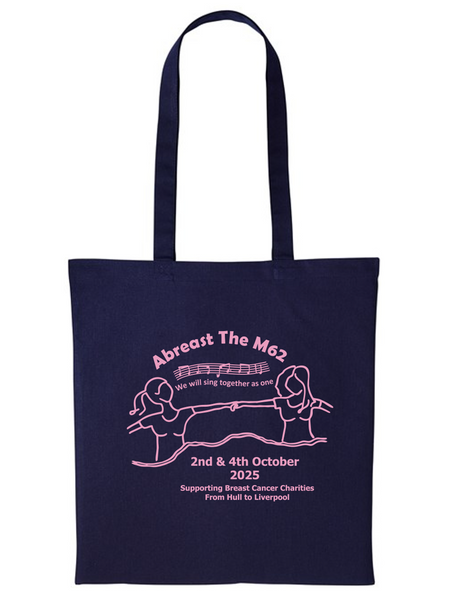 Abreast the M62 - Official Navy 'Westford Mill' Premium Cotton Tote Bag - One Size - 100% Cotton